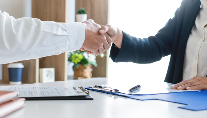 Photo of a handshake
